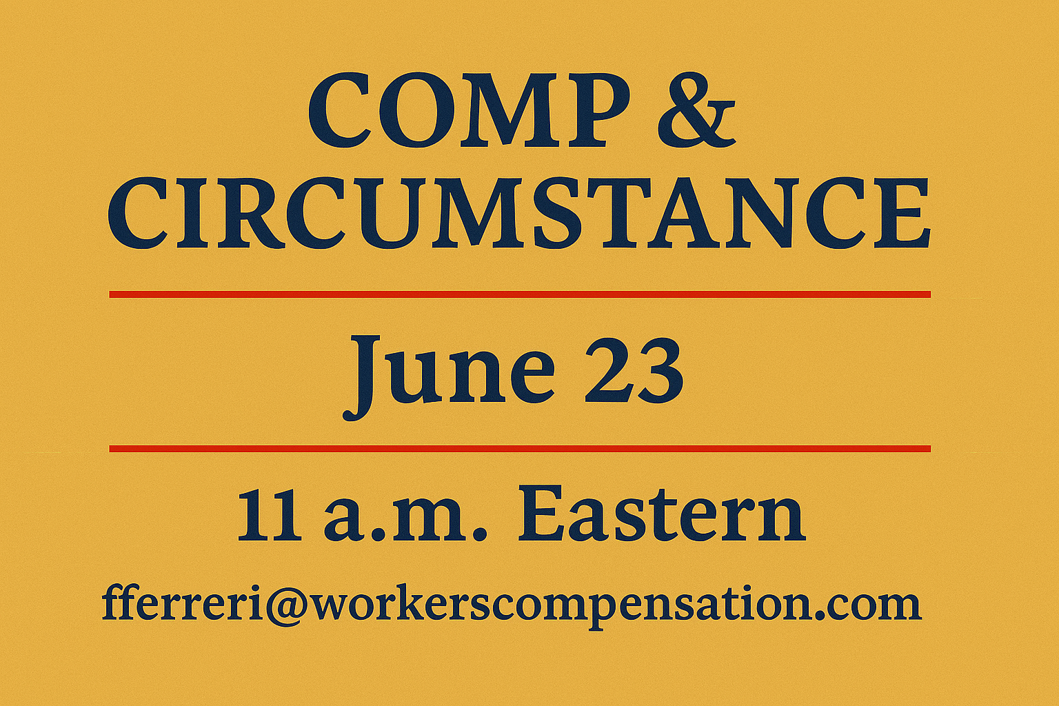 Comp & Circumstance: June 23