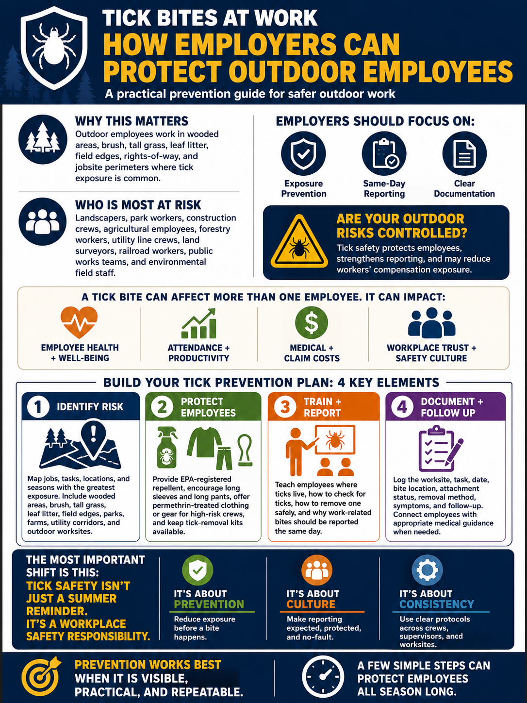 Tick Bites at Work: How to Protect Outdoor Employees  
