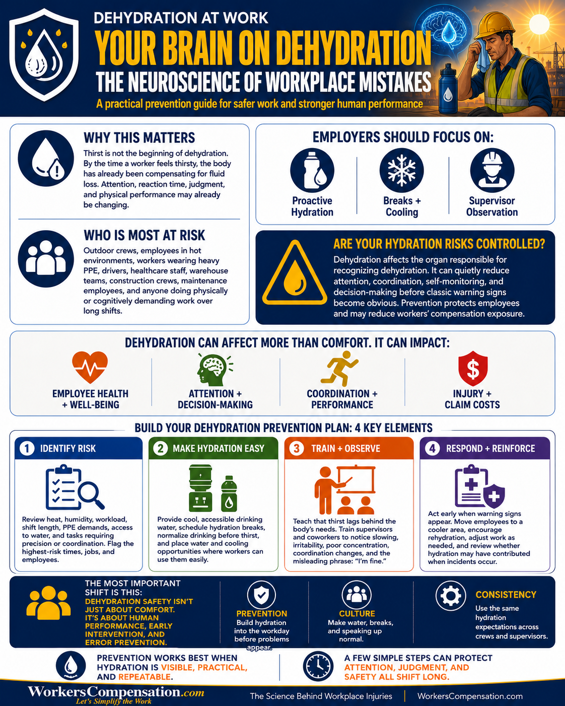 Your Brain on Dehydration: The Neuroscience of Workplace Mistakes  