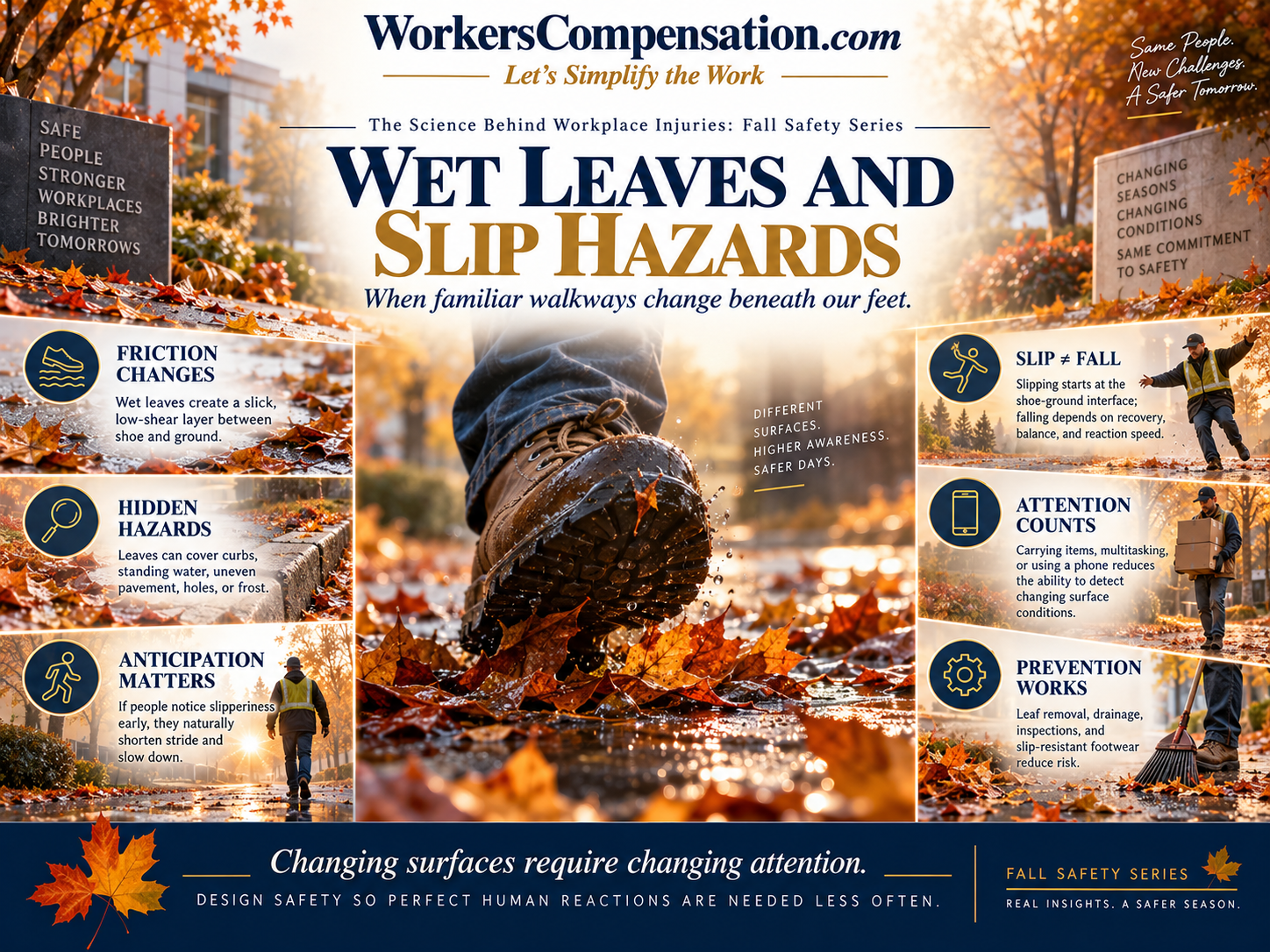 Wet Leaves and Slip Hazards  