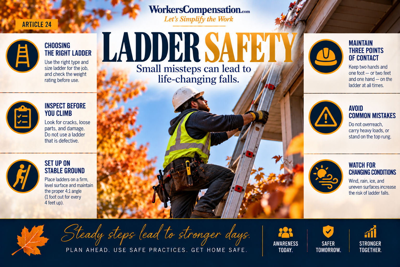 Ladder Safety During Autumn Maintenance  